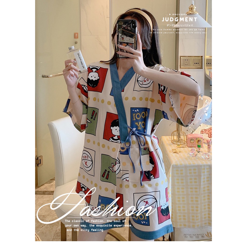 Bộ Ngủ Đùi Hoạt Hình Chất Liệu Cotton Vừa Xinh Đáng Yêu Xưởng May DCS
