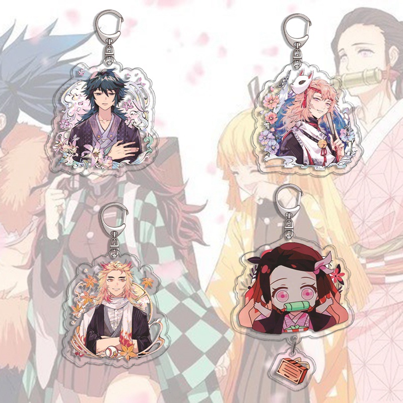 Móc Khóa Họa Tiết Nhân Vật Kimetsu No Yaiba Dễ Thương