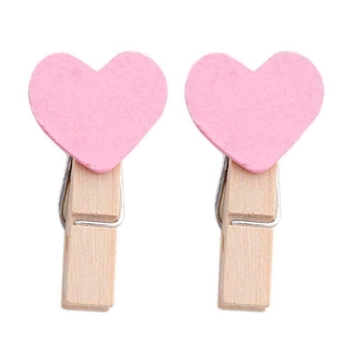 Ảnh Kẹp Giấy Mini Gỗ Trang Trí Đám Cưới Kẹp Thủ Công Tình Yêu Chốt Trái Tim Nhanh TỐT NHẤT