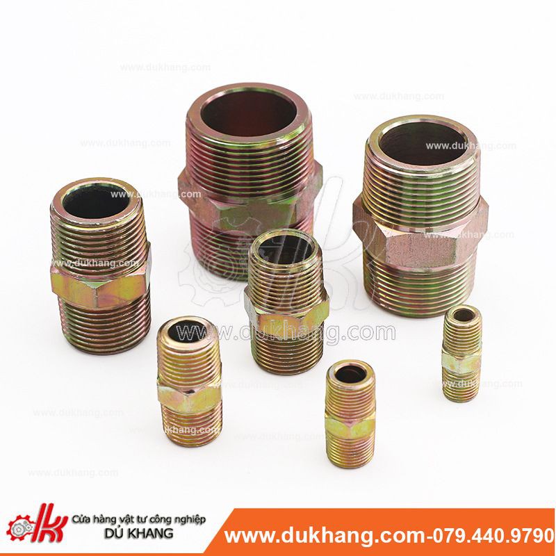 Cút nối thủy lực hai đầu ren - Cút nối dầu