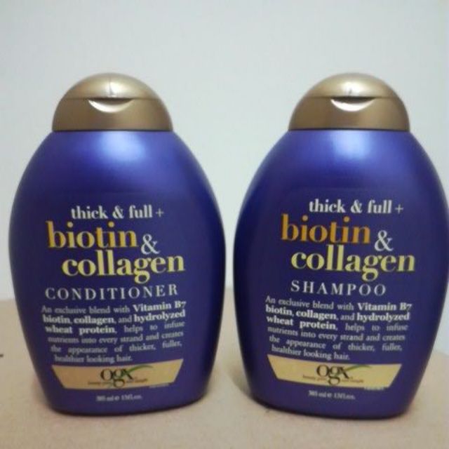 Dầu Gội và Xả giảm rụng tóc Biotin Collagen 385ml