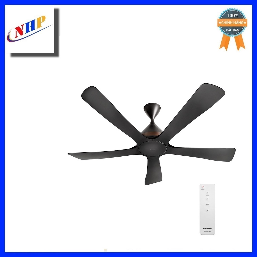 Quạt trần Panasonic F-60DHN 5 cánh, màu đen, đường kính 1.5m