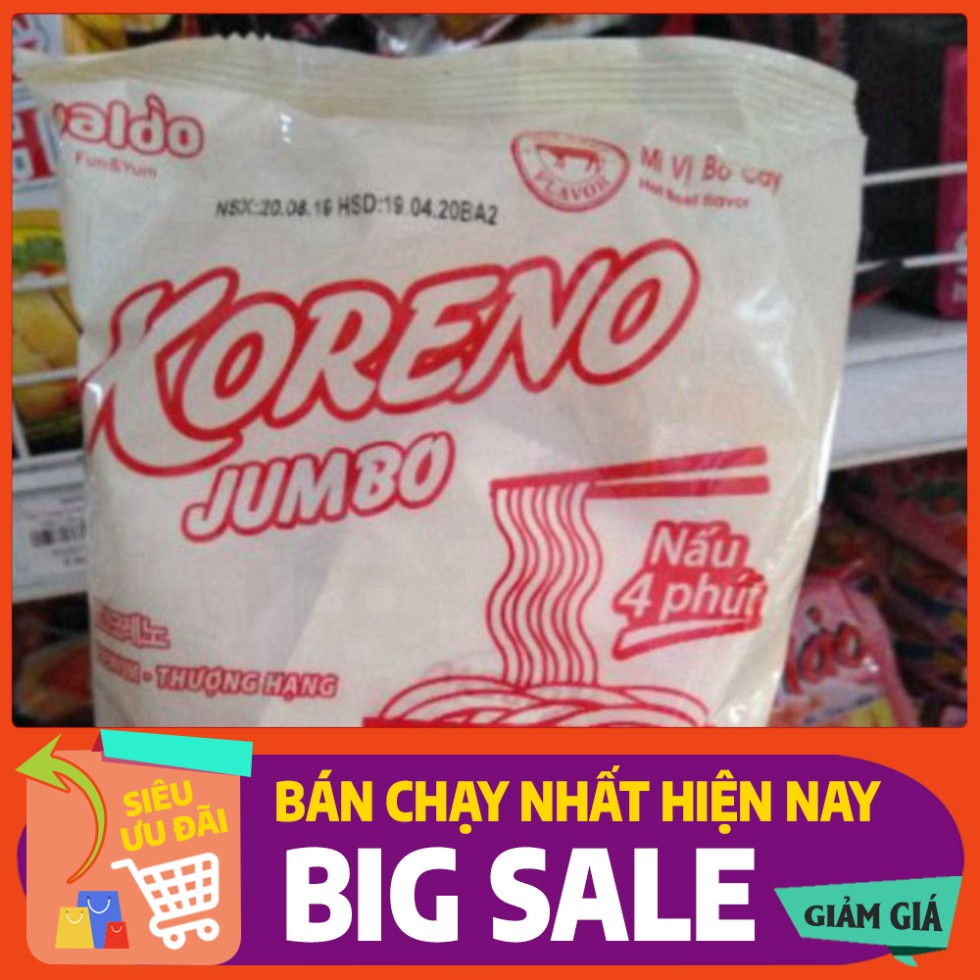 1 gói Mỳ Ăn Liền Koreno thượng hạng mỳ nấu 4 phút jumbo