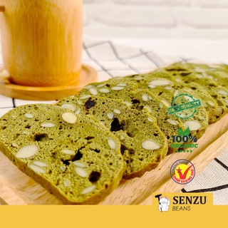 Bánh Biscotti Vị Trà Xanh Hũ 200G (Biscotti Cookies) - Senzu Beans