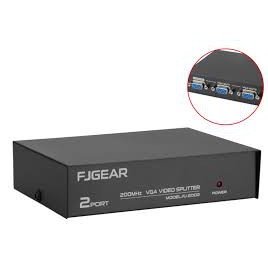 Bộ chia VGA 2 CPU Ra 1 Màn Hình FJGEAR FJ-15-2C (2 Port VGA Video Switch) FJGEAR
