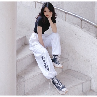 Logo pants normos - quần ống rộng oversize hàn quốc