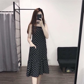 Váy chấm bi 2 dây