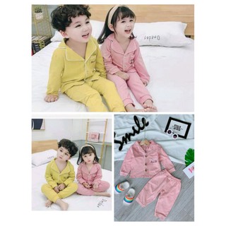 Bộ pijama bé trai gái chất cotton shop