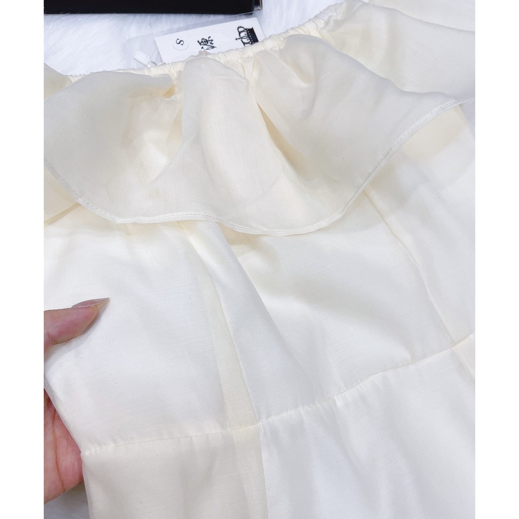 Váy trắng trễ vai tiểu thư body - Đầm dự tiệc SS150 | BigBuy360 - bigbuy360.vn
