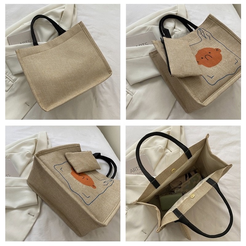 Túi Xách Tay Chất Liệu Canvas Phong Cách Hàn Quốc Chất Lượng Cao NB00084 2022