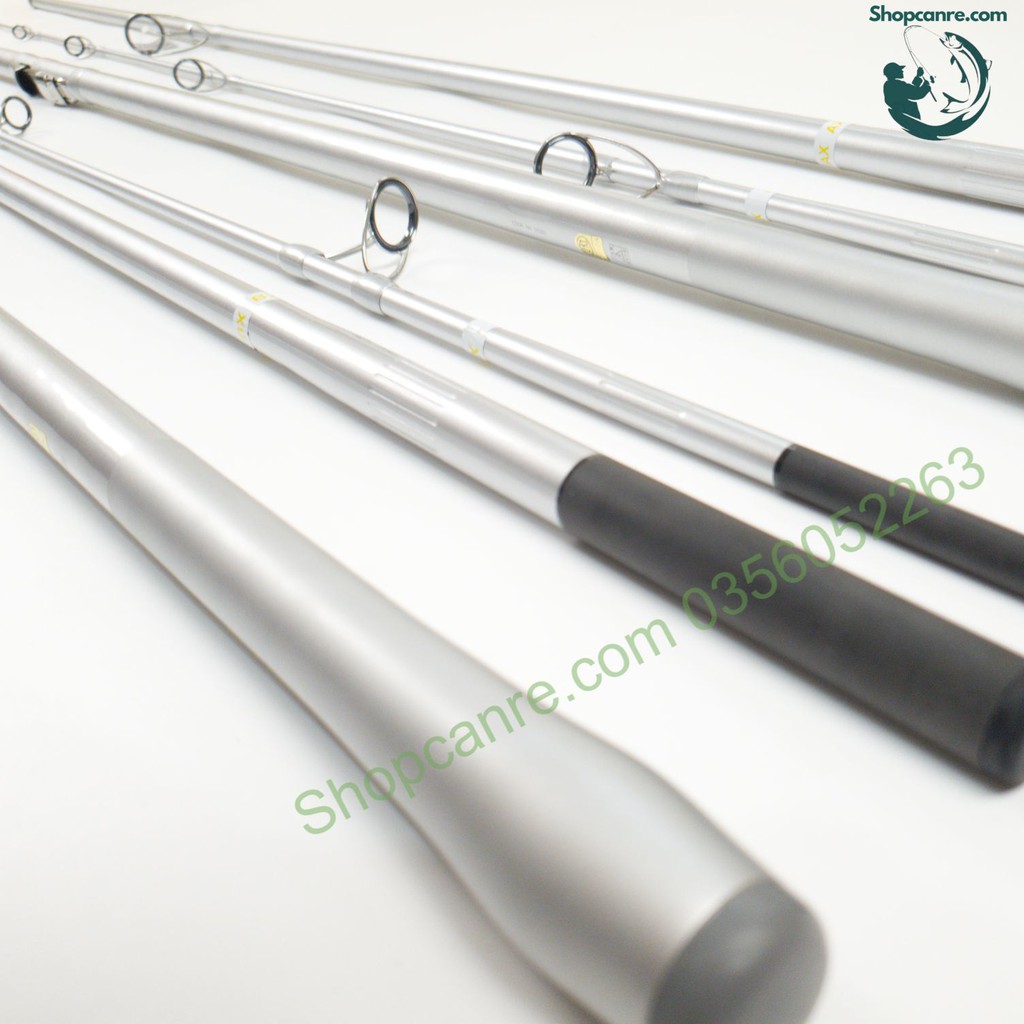 Cần câu cá 3 khúc shimano Spinpower bạc 425 BX AX