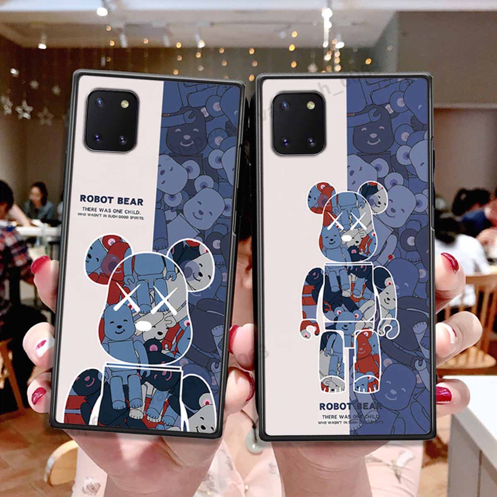 Ốp lưng Samsung Note 10 Lite hình Robot Bear, Kawsnc bảo vệ điện thoại