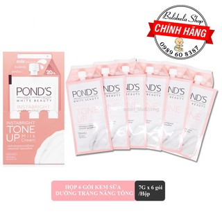 Hộp Kem sữa dưỡng trắng nâng tông Pond's (7g x 6 gói)