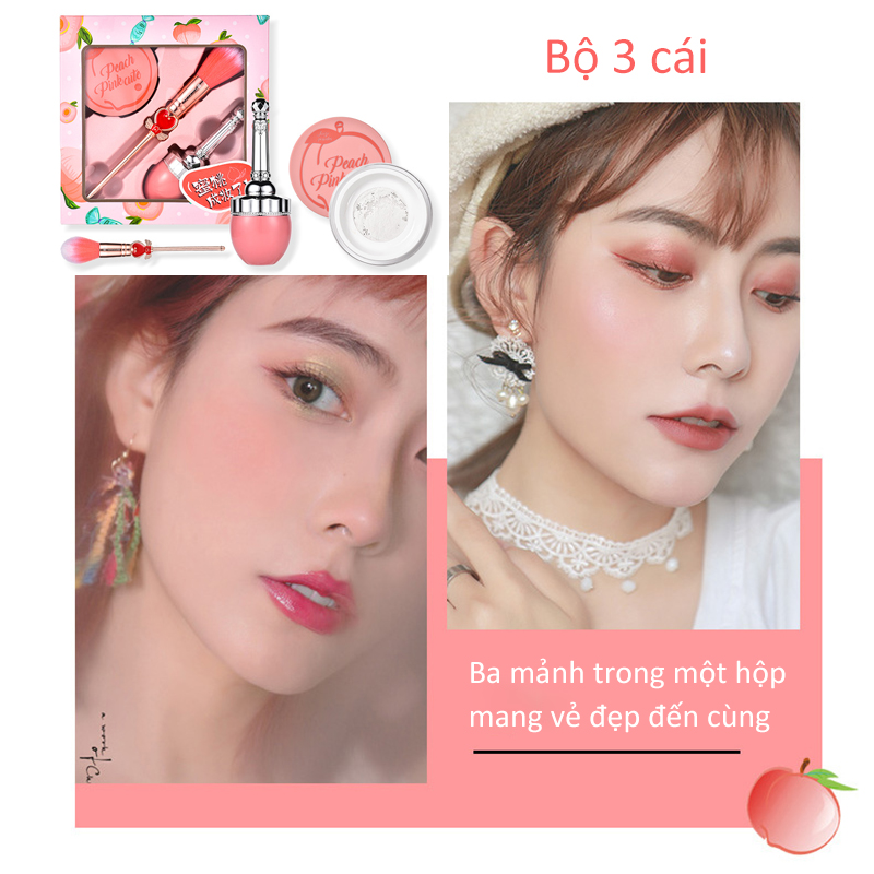 Bộ trang điểm XIXI PEACH PINK 3-SET, màu hồng đào siêu đẹp-URBXX-T3 | BigBuy360 - bigbuy360.vn