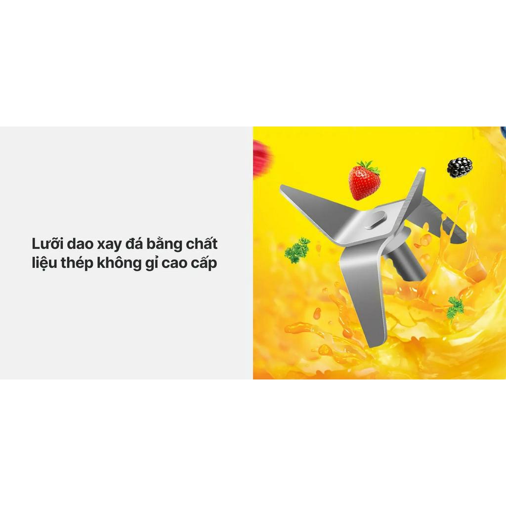 Máy xay sinh tố 2 cối AQUA  Thailand Thiết kế thân máy bằng thép không rỉ Công suất mạnh mẽ 450W