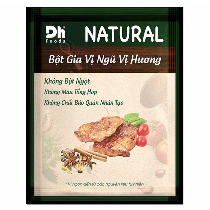 Bột Gia Vị Ngũ Vị Hương Natural Dh Foods Gói 10G