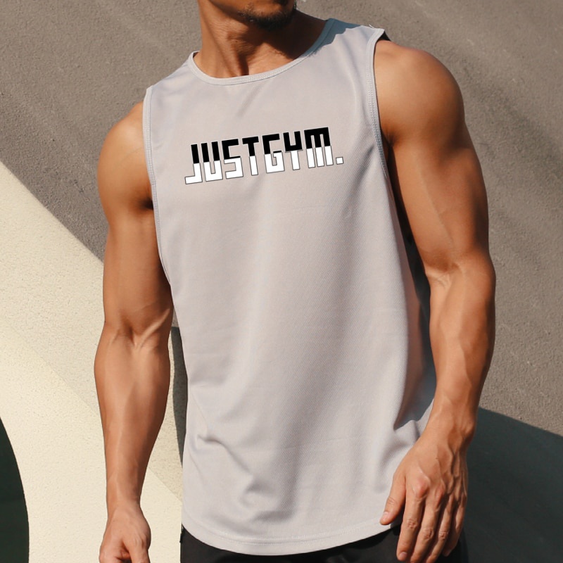 Áo ba lỗ thể thao đơn giản khô nhanh thời trang mới cho nam