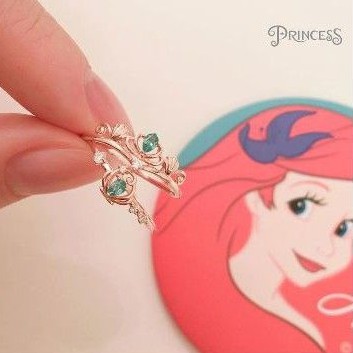 [ Mạ bạc 925 ] nhẫn công chúa Disney - kèm box