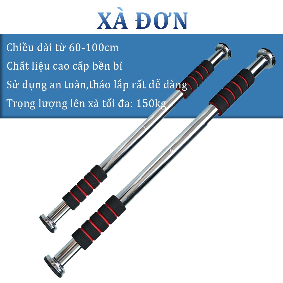 Siêu Sale - xà đơn gắn cửa,Xà đơn 80 cm -  Bảo hành 1 đổi 1