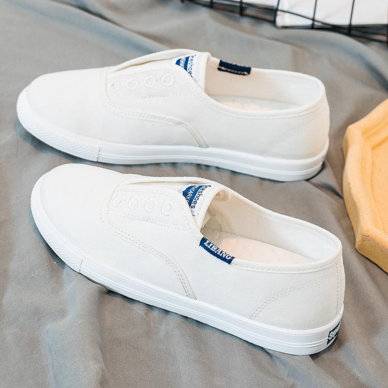 Giày Lười Canvas Thoáng Khí Thời Trang Cho Nữ