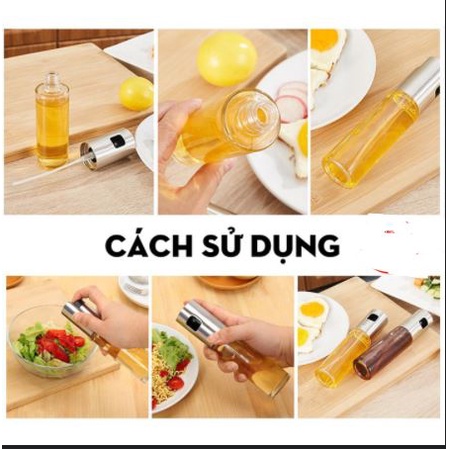 Bình xịt dầu ăn dạng phun sương cao cấp dung tích 100ml