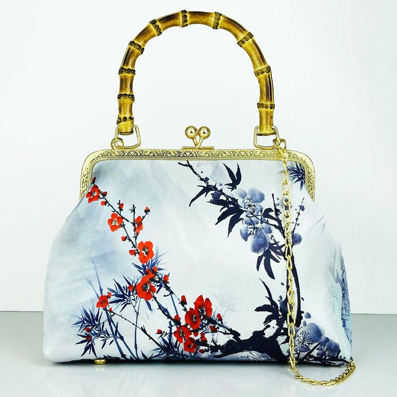 Túi Xách Tay Bằng Tre Phong Cách Mới Cho Nữ