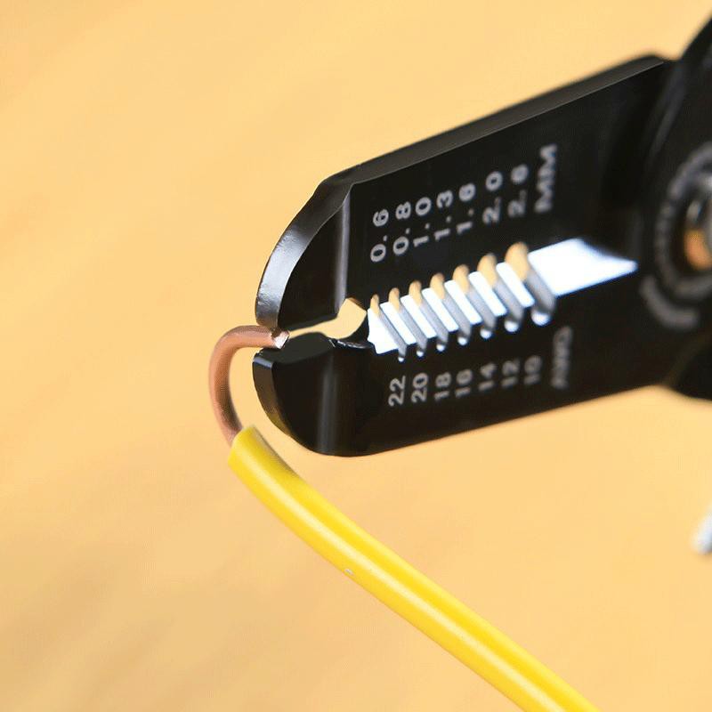 Kìm tuốt dây điện VÀNG, Kìm cắt dây điện đa năng chất lượng, Tuốt các SIZE dây điện lớn nhỏ từ 0.6-2.6mm