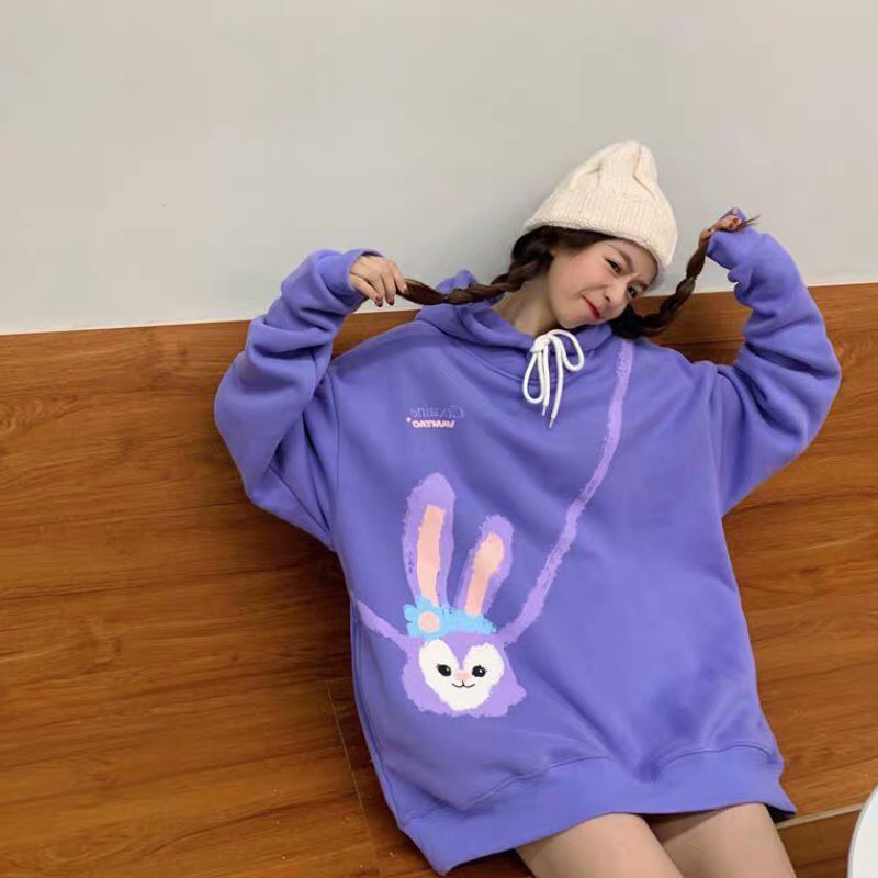 Áo hoodie nỉ unisex form rộng Túi Thỏ nam nữ phong cách ulzzang Wind | BigBuy360 - bigbuy360.vn