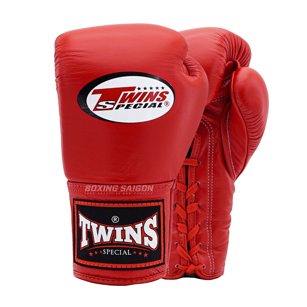 Găng tay Boxing Muay Thai Twins BGLL1 Lace-up - Red