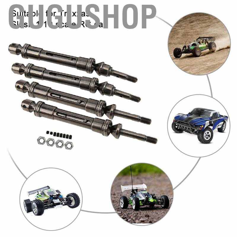 Gugushop For Traxxas 1/10 Slash 4x4 SLA017 SLA018 Metal Front/Rear Drive Shaft Accessory