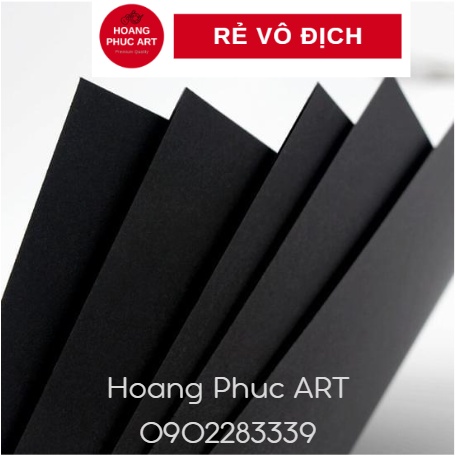 Giấy bìa màu đen A0/A1/A2 - 10 tờ/tập