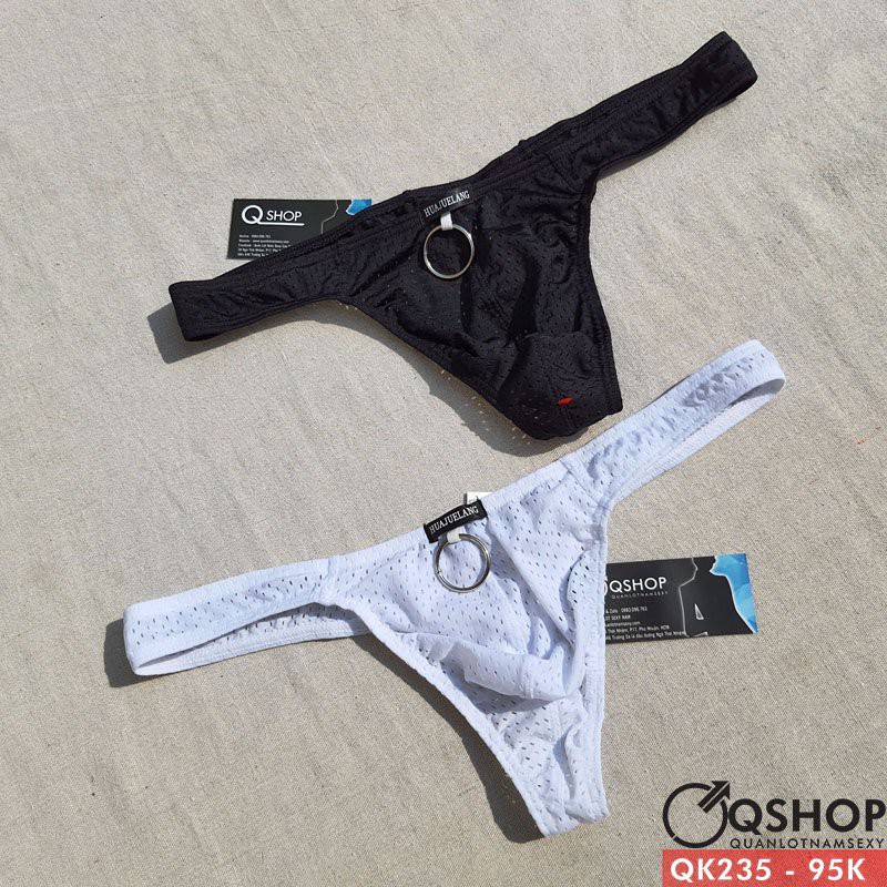 QUẦN LỌT KHE NAM THUN LƯỚI LỖ THOÁNG MÁT QSHOP QK235