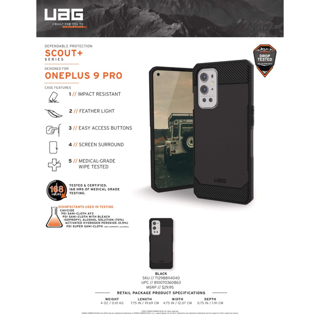 Ốp lưng UAG Scout+ cho OnePlus 9 Pro [6.7-inch]