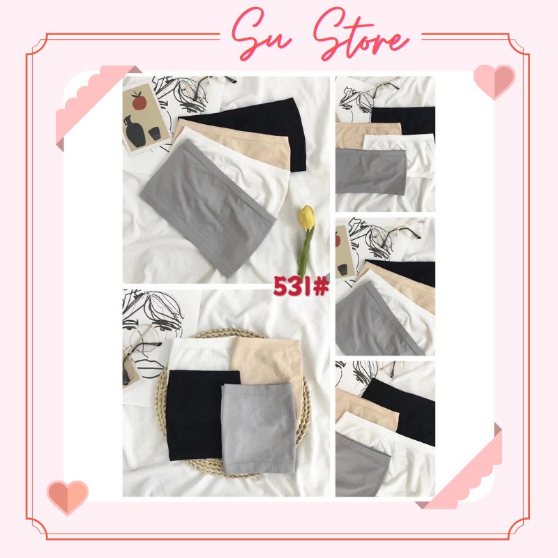  Áo Bra Ống Không Dây, Áo Lót Học Xinh Cotton - SU