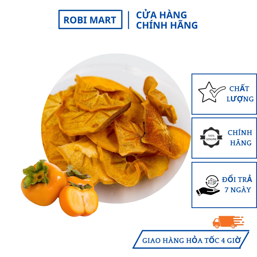 Hồng thái lát sấy lạnh Robimart gói 100g - Lát đẹp hàng chính hãng