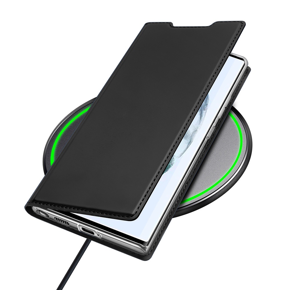 Bao Da Điện Thoại Dux Ducis Bằng PU Dạng Ví Nắp Lật Hít Nam Châm Có Ngăn Đựng Thẻ Và Giá Đỡ Cho Samsung Galaxy S22 Ultra S22 Plus S22 +