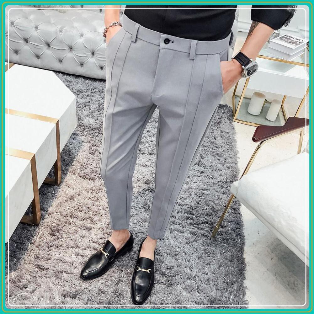 Quần tây - Quần âu nam cao cấp - Dáng côn trẻ trung, chất vải mềm mịn, dầy dặn, không xù, không nhăn | BigBuy360 - bigbuy360.vn