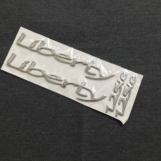 Tem dán xe máy cặp chữ nổi liberty 125ie