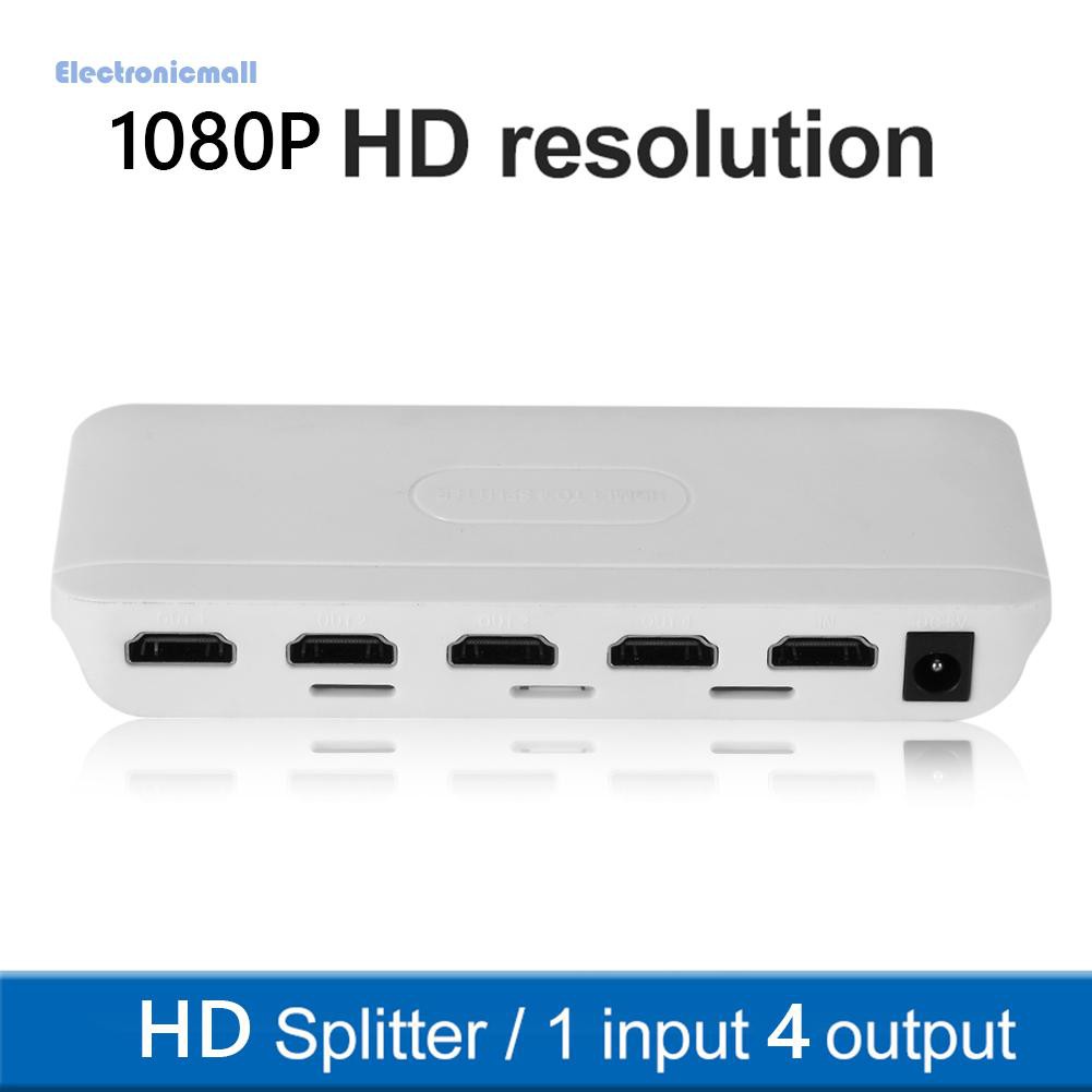 ElectronicMall01 1080P HDMI-Compatible Splitter 1 In 4 Out/1 In 2 Out HD Video Converter