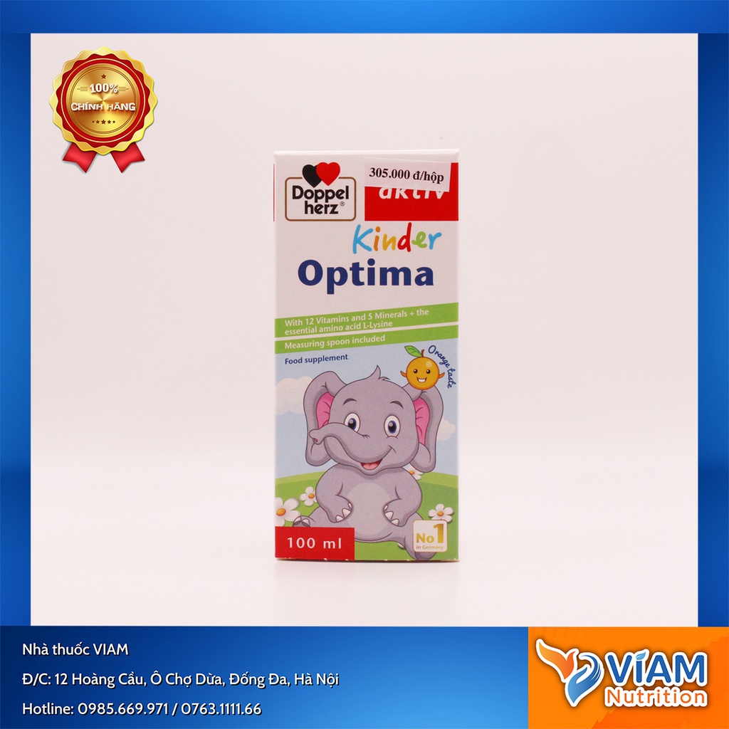 Kinder Optima - Tăng cường khả năng miễn dịch, thể trạng, hỗ trợ quá trình phát triển cải thiện tầm vóc cao lớn