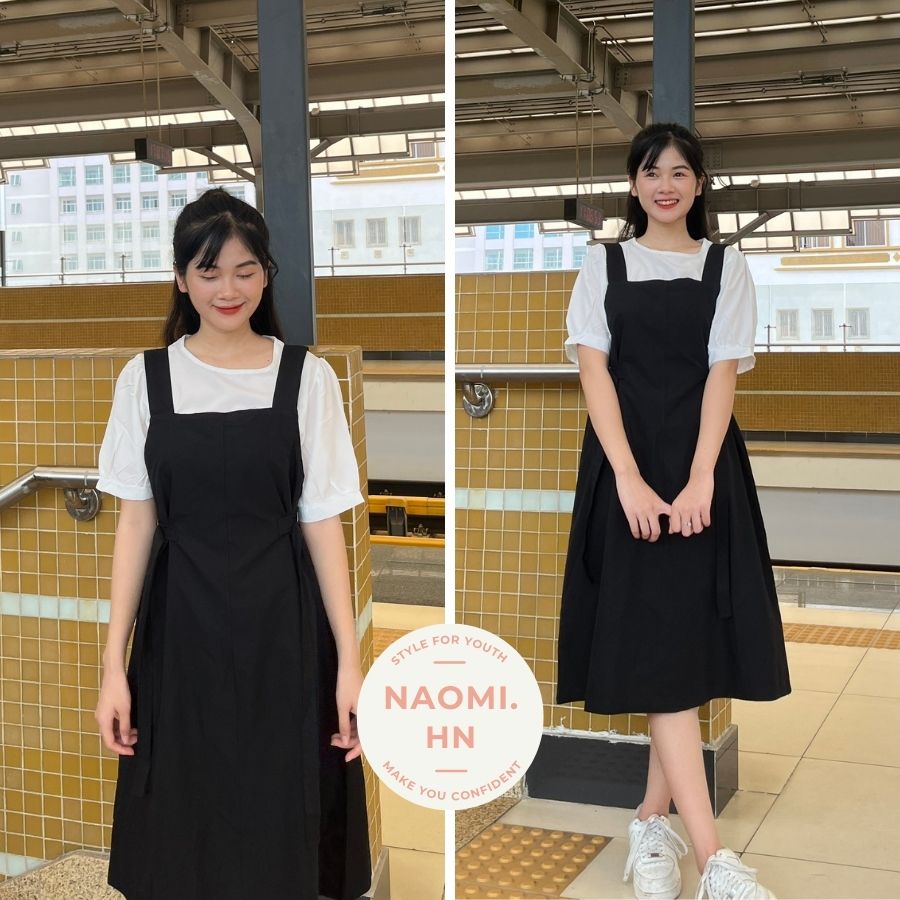 Set yếm nữ thắt eo chất dày dặn mềm mại thấm hút mồ hôi tốt. Sơ mi cộc kèm yếm nữ có đai chỉnh eo trẻ trung khoẻ khoắn.