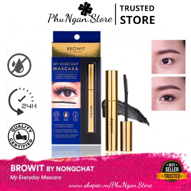 Mascara Browit by Nongchat My Everyday Thái Lan không lem, không trôi, không vón cục