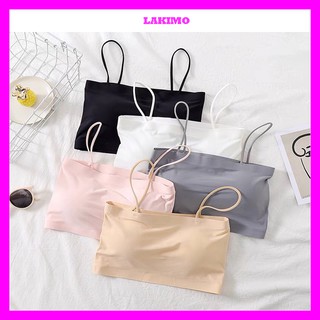 Áo bra su đúc mềm mịn, áo bra nữ đúc su trơn quây 2 dây siêu đẹp Lakimo ALG13