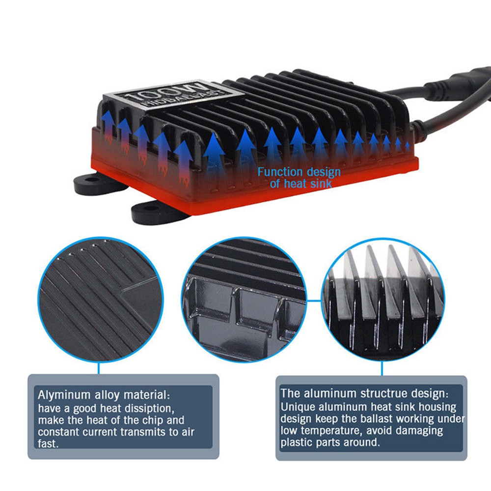 Bộ chấn lưu đèn Xenon 12V 100W thay thế cho xe hơi