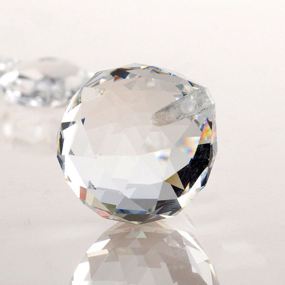 ❀SIMPLE❀ Decor Chandelier|Rainbow Sun Catcher Lamp Lighting Accessories Refurbishing Ball 20mm Clear Prism