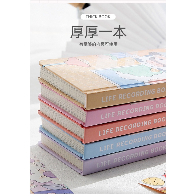 Peach Cute Girl weeks Notebook Memo Pad School Office Stationery Notepad
