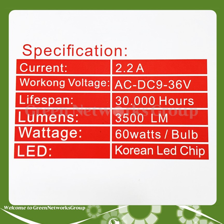 Bộ đèn râu mini bi cầu H4 Ruby Ánh sáng vàng trắng Greennetworks ( 1 Đèn )