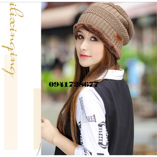 Mũ nón len nam nữ ấm áp thu đông Wool