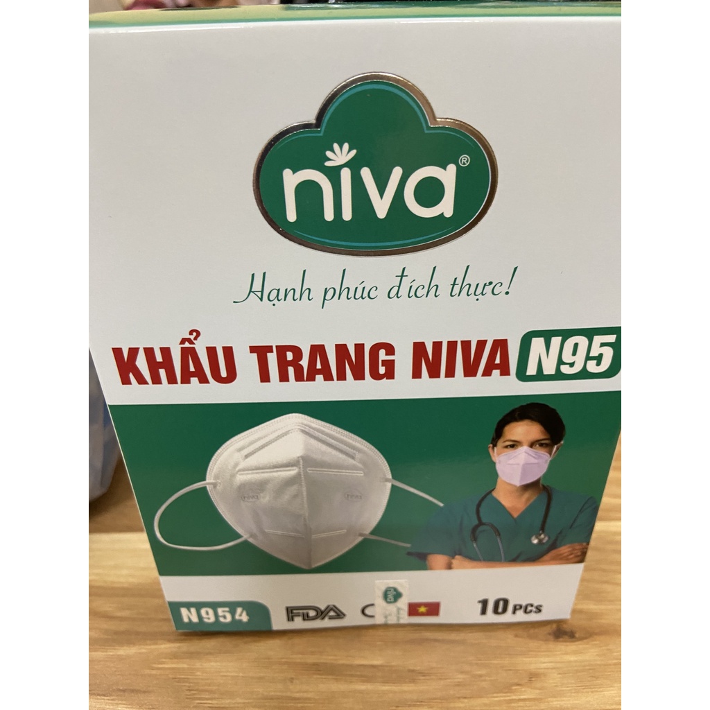 Khẩu trang y tế N95 Niva (10 chiếc/hộp)