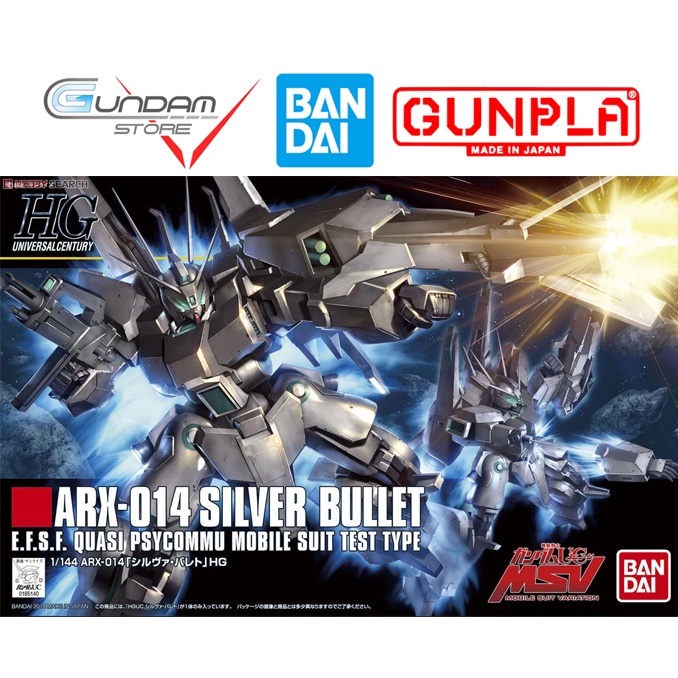 Mô Hình Gundam HG ARX-014 Silver Bullet 1/144 Bandai UC Unicorn MSV Đồ Chơi Lắp Ráp Anime Nhật